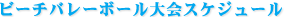 �r�[�`�o���[�{�[�����X�P�W���[��